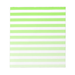Bloc De Notas Rayas de limón verde y blanco de caramelos