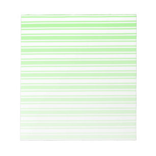 Bloc De Notas Rayas de limón verde y blanco de caramelos