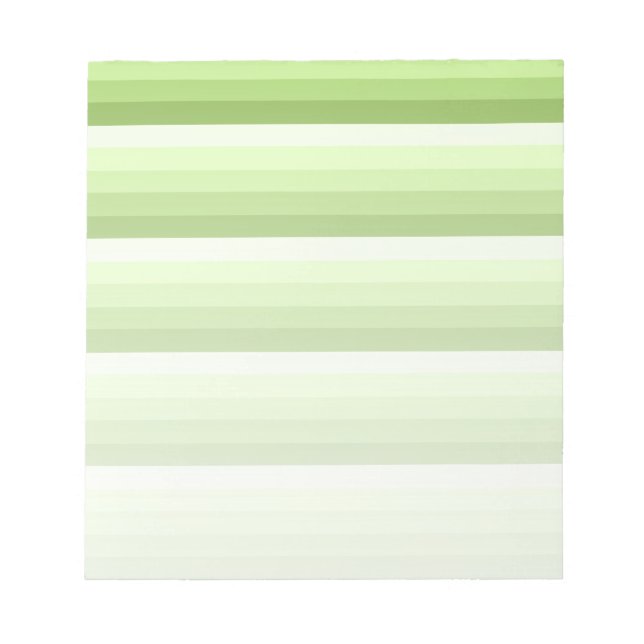 Bloc De Notas Rayas de sombra verde limón (Frente)