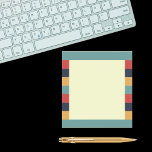 Bloc De Notas Rayas horizontales de vídeo vintage y retro<br><div class="desc">Este bloc de notas de moda es perfecto para los que quieran añadir un poco de estilo retro y un ambiente vintage a su rutina diaria. El diseño único de banda horizontal se ve acentuado por las impresiones en bloques de color, lo que lo hace a la vez elegante y...</div>