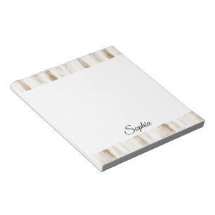 Bloc De Notas Rayas marrones crema de moda