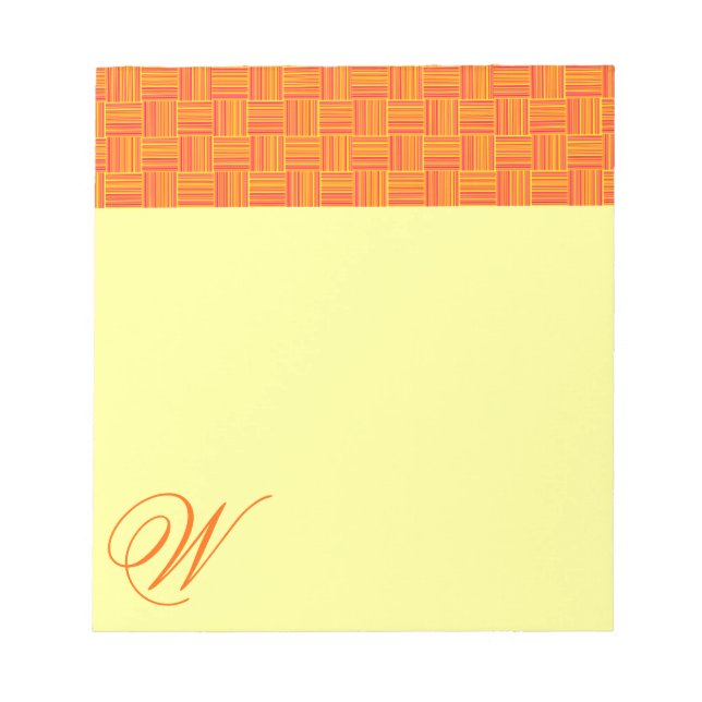 Bloc De Notas Rayas tejidas (Frente)