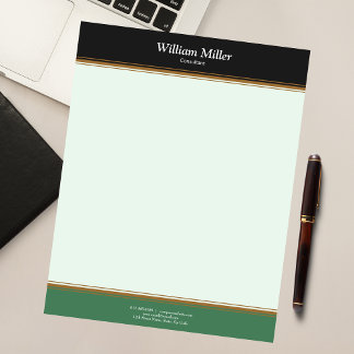 Bloc De Notas Rayas verdes verdes Minimalistas modernas