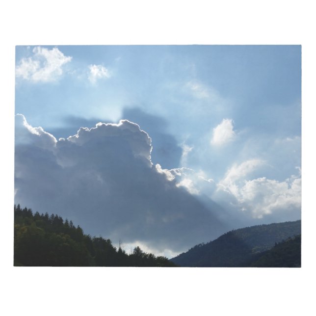 Bloc De Notas rayos y nubes (Frente)