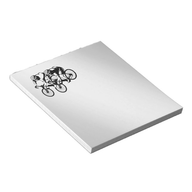 Bloc De Notas Raza de bicicletas Plata (Lado Derecho)