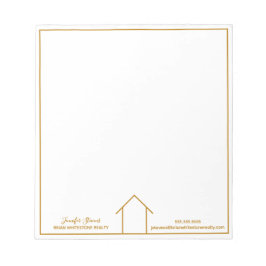 Bloc De Notas Real Estate Moda simple Personalizado de oro Realt