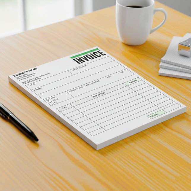 Bloc De Notas Receipt Books, Invoice Booklet for Small Business (Custom Sales Receipt Books)