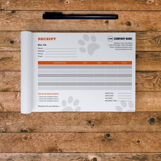 Bloc De Notas Recepción del Personalizado del sitio del mascota (Subido por el creador)