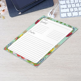 Bloc De Notas Receta de inspiración vegetal