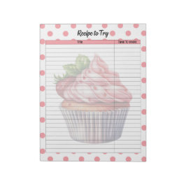 Bloc De Notas Receta de tratamientos de fresa retro