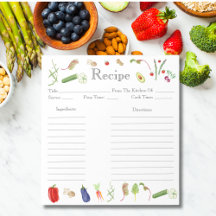 Receta de Verduras con Acuarela
