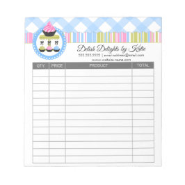 Bloc De Notas Recibos de pasteles y copos de pasteles