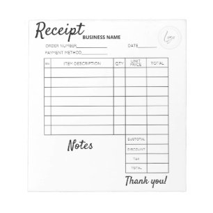 Bloc De Notas Recibos de Personalizados profesionales para el Bl