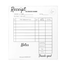 Recibos personalizados profesionales para empresas