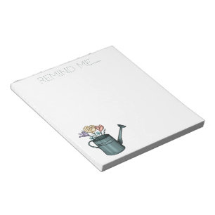 Bloc De Notas Recuérdame Floral Bouquet In Waters Can Notepad
