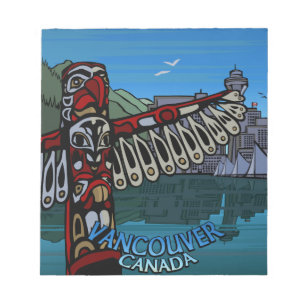 Bloc De Notas Recuerdo de arte nativo de Vancouver Notepad Vanco