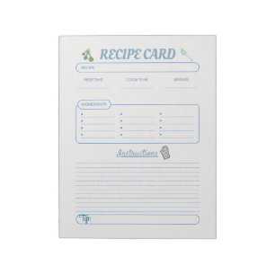 Bloc De Notas Recuerdos de Cocina Tus Creaciones de Recetas Culi