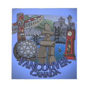 Bloc De Notas Recuerdos de Vancouver Notepad Vancouver