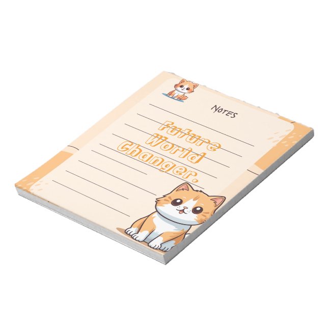 Bloc De Notas Red Blue Yellow Playful Kids Personalized Notepad (Lado Izquierdo)