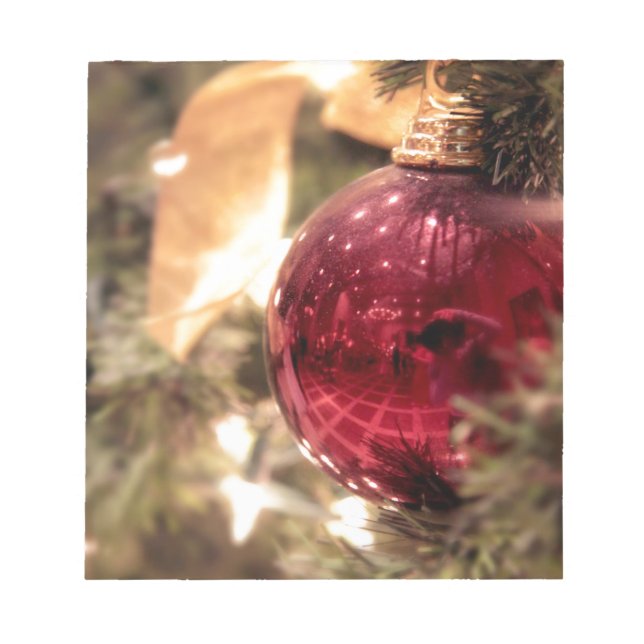 Bloc De Notas red christmas tree ornament festive (Frente)