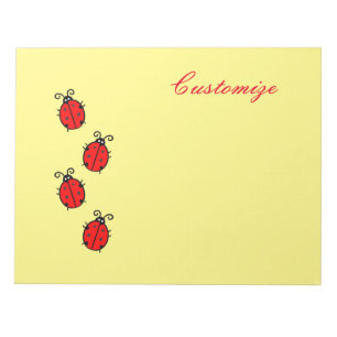Bloc De Notas Red Ladybugs Crawling Thunder_Cove