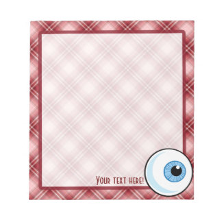 Bloc De Notas Red Plaid Eyeball