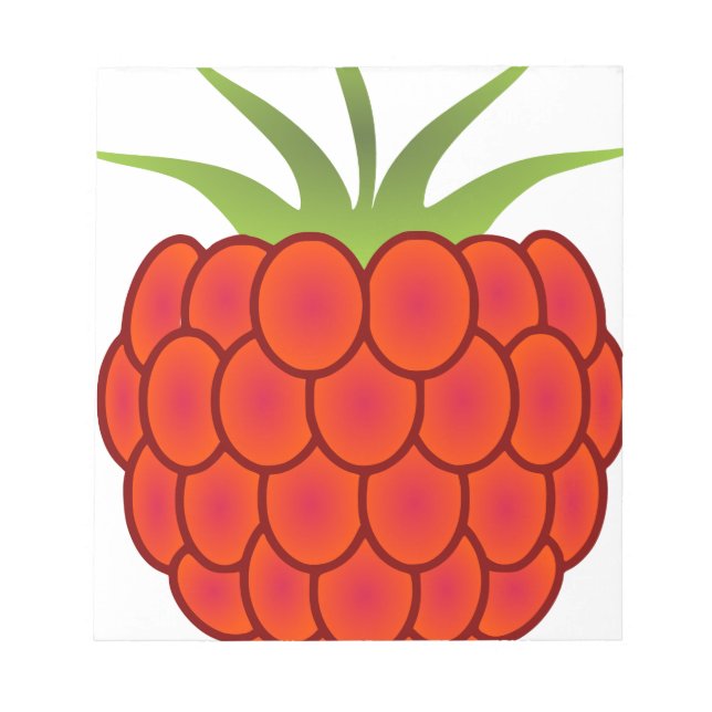 Bloc De Notas Red Raspberry Line Art (Frente)