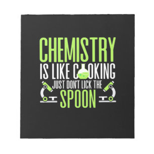Bloc De Notas Regalo científico La Química Es Como La Cocina