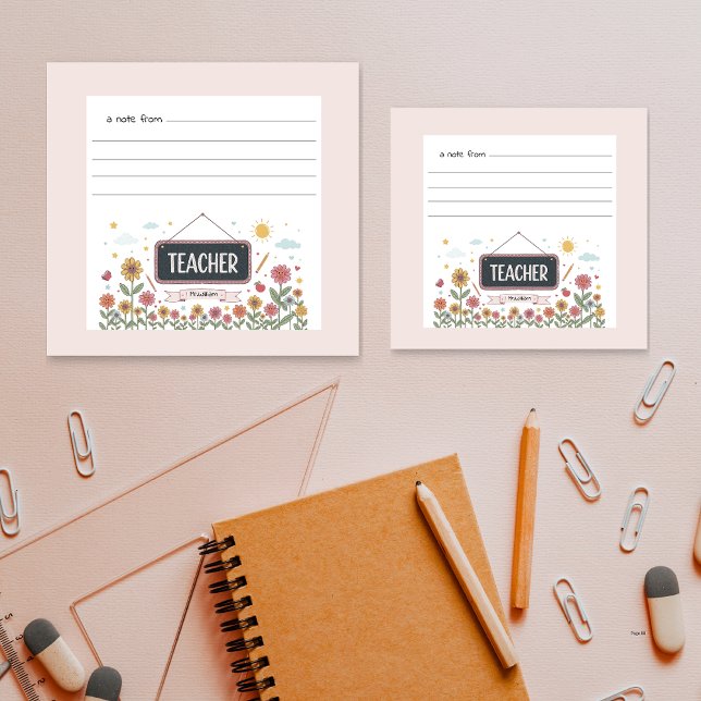 Bloc De Notas Regalo de Apreciación de Profesores de Arte Floral (Subido por el creador)