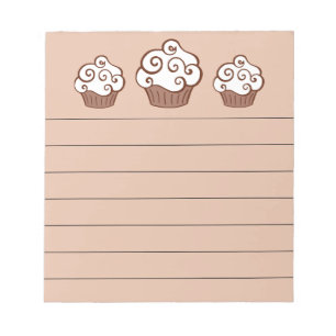 Bloc De Notas Regalo de bizcochos de vainilla de cocina de novel