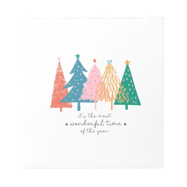 Bloc De Notas Regalo De Navidad Es El Momento Más Maravilloso (Frente)