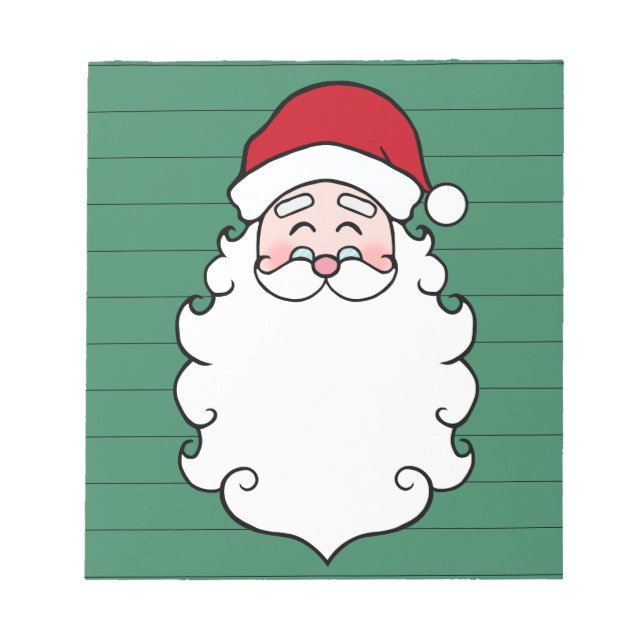 Bloc De Notas Regalo de noepad de Navidades de Santa Claus (Frente)