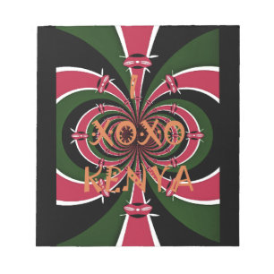 Bloc De Notas Regalo de viaje keniano - Diseño de abrazos y beso