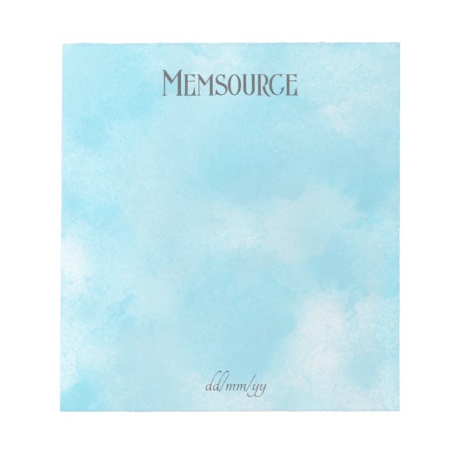 Bloc De Notas Regalo personalizado de lujo. Azul personalizado d (Frente)