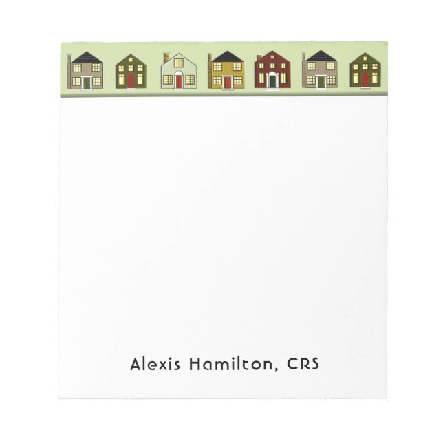 Bloc De Notas Regalo personalizado de Realtor (Frente)