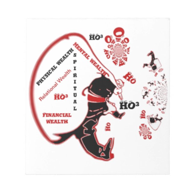 Bloc De Notas Regalo secreto Santa - Prosperidad y Riqueza (Frente)