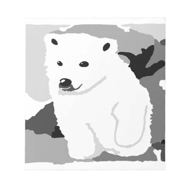 Bloc De Notas Regalos de arte de oso polar y accesorios (Frente)
