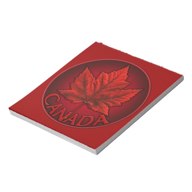 Bloc De Notas Regalos de Canada Flag Souvenir Notepad Canada (Lado Izquierdo)