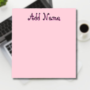 Bloc De Notas Regalos de profesores únicos de color rosa pastel