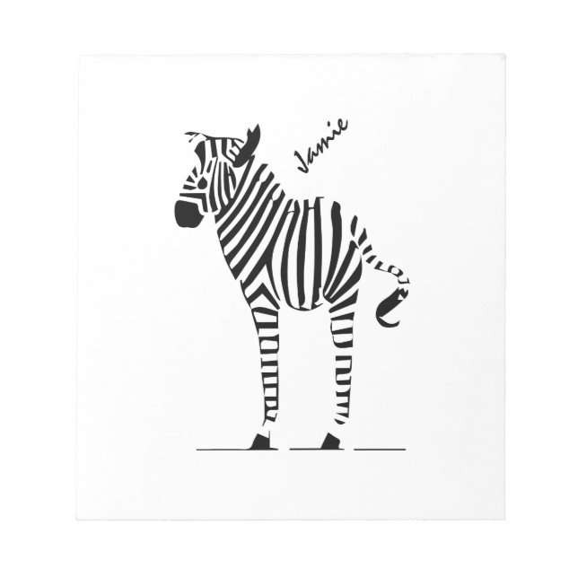Bloc De Notas Regalos de Zebra Lovers (Frente)