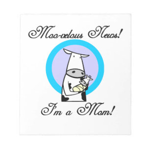 Bloc De Notas Regalos Moo-velous New Mom