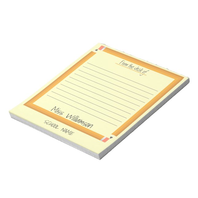 Bloc De Notas Regalos personalizados de agradecimiento a profeso (Lado Izquierdo)