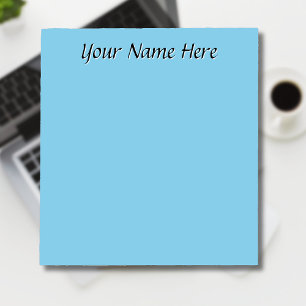 Bloc De Notas Regalos Personalizados para Maestros en Azul Cielo
