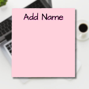 Bloc De Notas Regalos Personalizados para Maestros en Rosa Paste