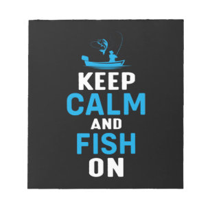 Bloc De Notas Regalos Pescadores Mantienen La Calma Y El Pescado