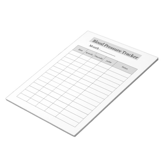 Bloc De Notas Registrador de Presión Arterial (Lado Derecho)