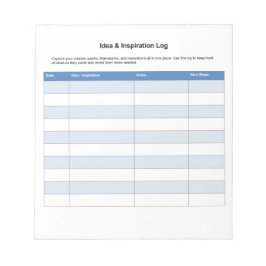 Bloc De Notas Registro de inspiración de ideas
