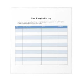 Bloc De Notas Registro de inspiración de ideas
