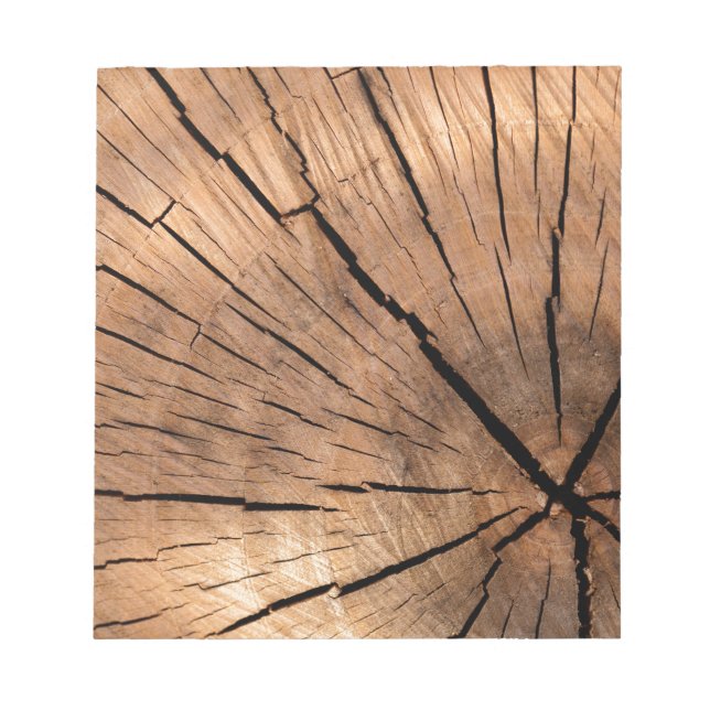 Bloc De Notas Registro de madera agrietada (Frente)