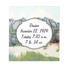 Bloc De Notas Registro de nacimientos de futuros niños piloto